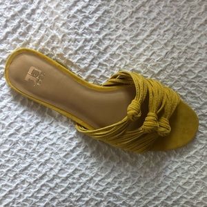 Joe’s Jeans Yellow Sandals